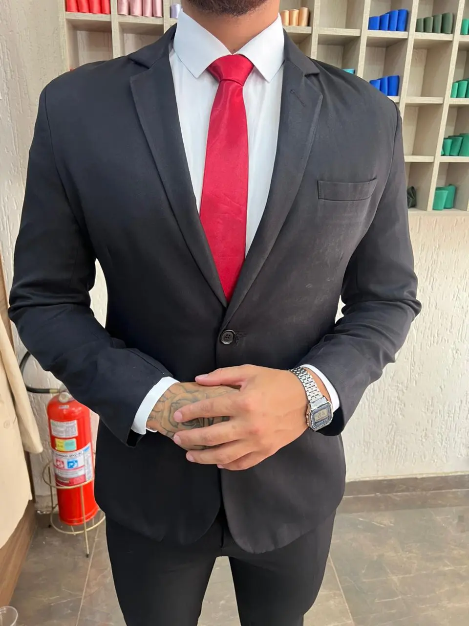 Gabardine Preto